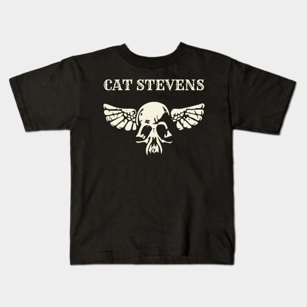 cat stevens Kids T-Shirt by ngabers club lampung